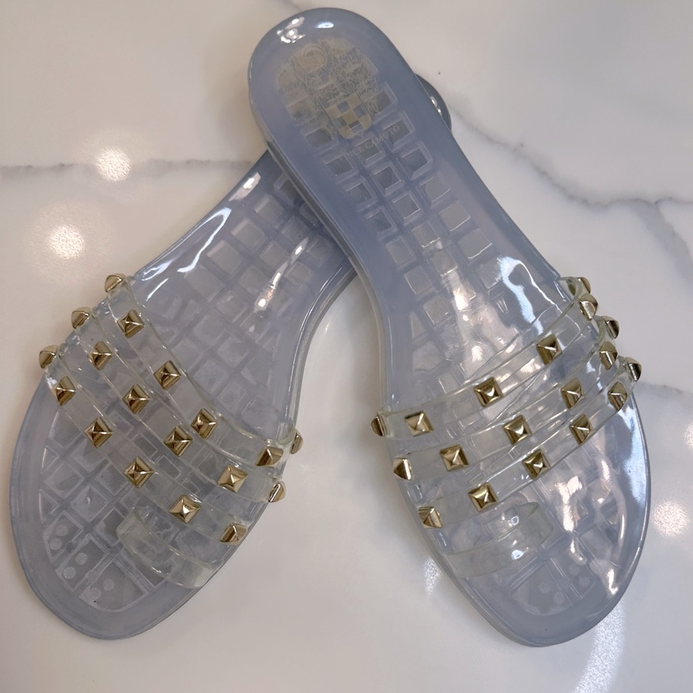VINCE CAMUTO Carron Tortoise Jelly Flip-Flop Sandals Women’s Size 7